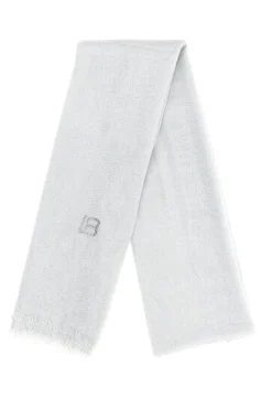 Pashmina bianca con frange Laura Biagiotti 99s298-71