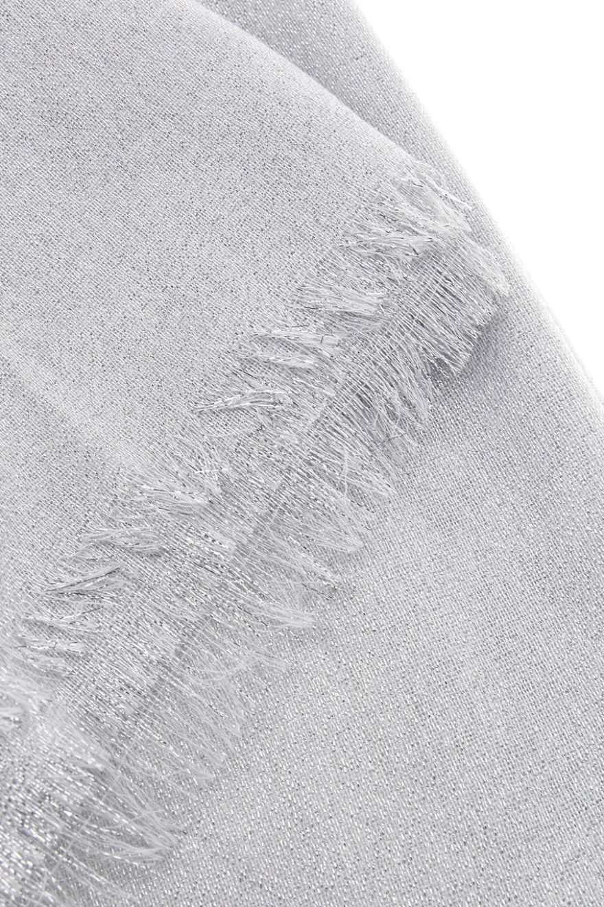 Pashmina bianca con frange Laura Biagiotti 99s298-71