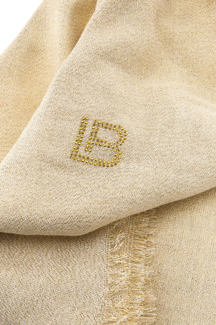 Pashmina oro con frange Laura Biagiotti 99s298-71