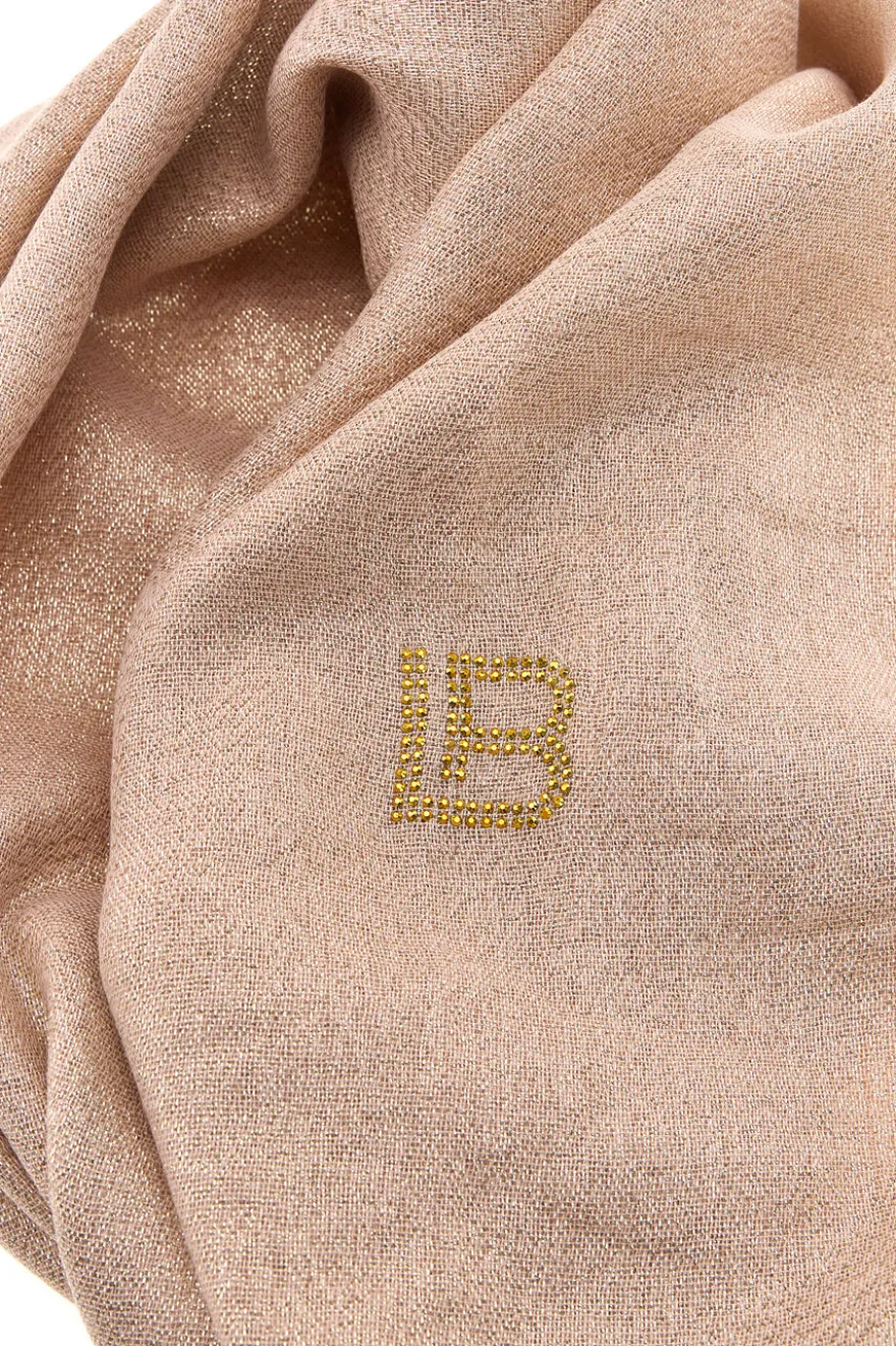 Pashmina oro rosa con frange Laura Biagiotti 99s298-71