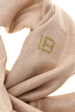 Pashmina oro rosa con frange Laura Biagiotti 99s298-71