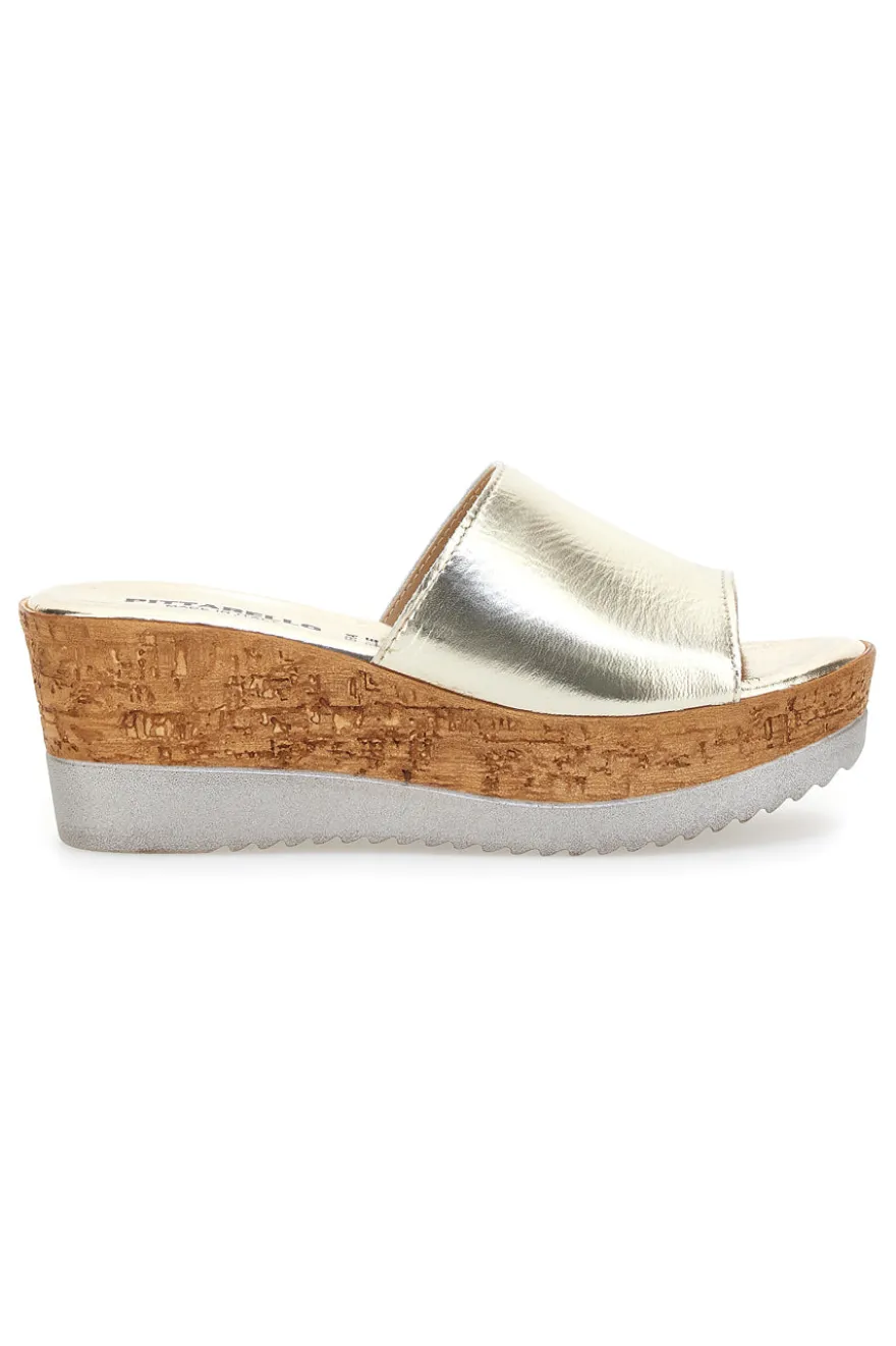 Pitatrello Plateau-Hausschuhe 2331 Gold