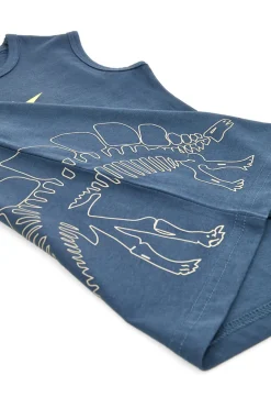 Pitt Kids PT-KT-7012 Tanktop mit Dinosaurier-Print, Blau
