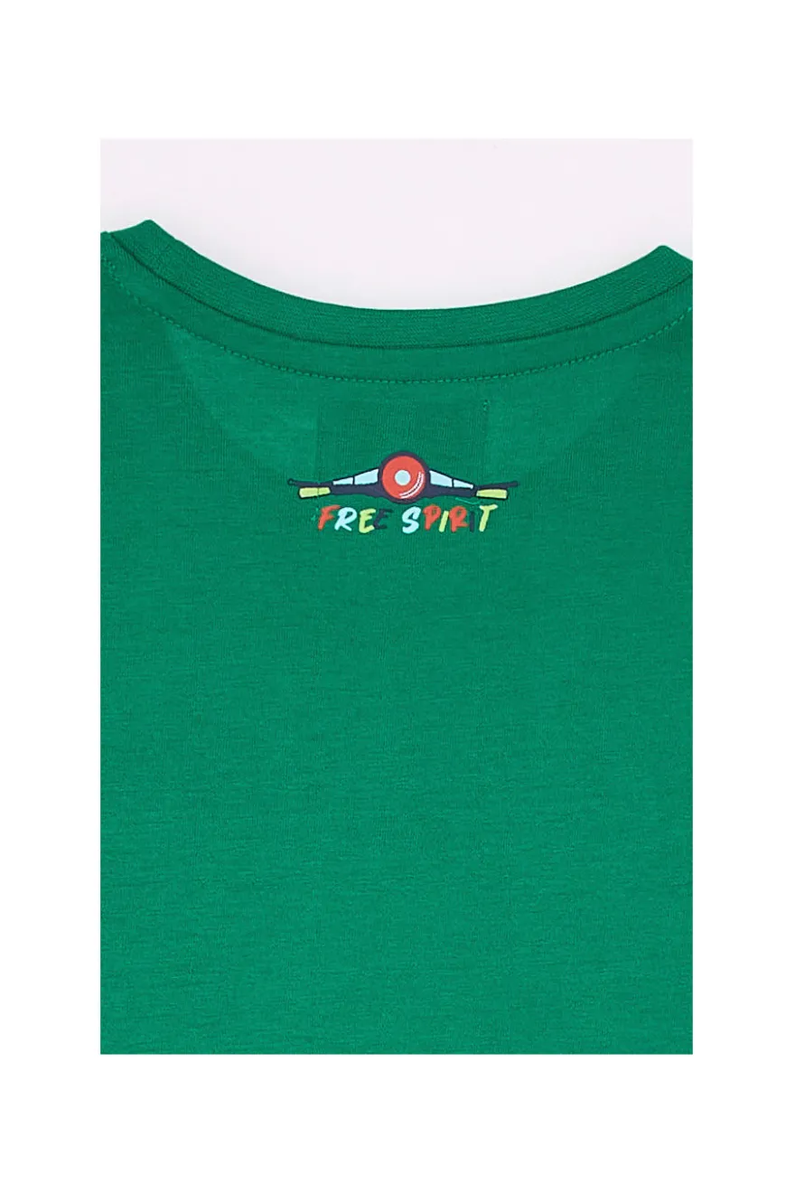 Pitt Kids Rundhals-T-Shirt 03029 Grün