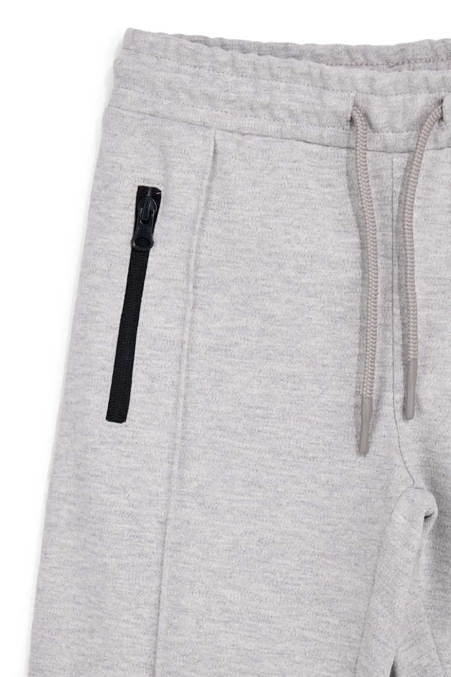 Pitt Kinder Hose grau mit Kordelzug und Reißverschluss Pt-b-p-9054
