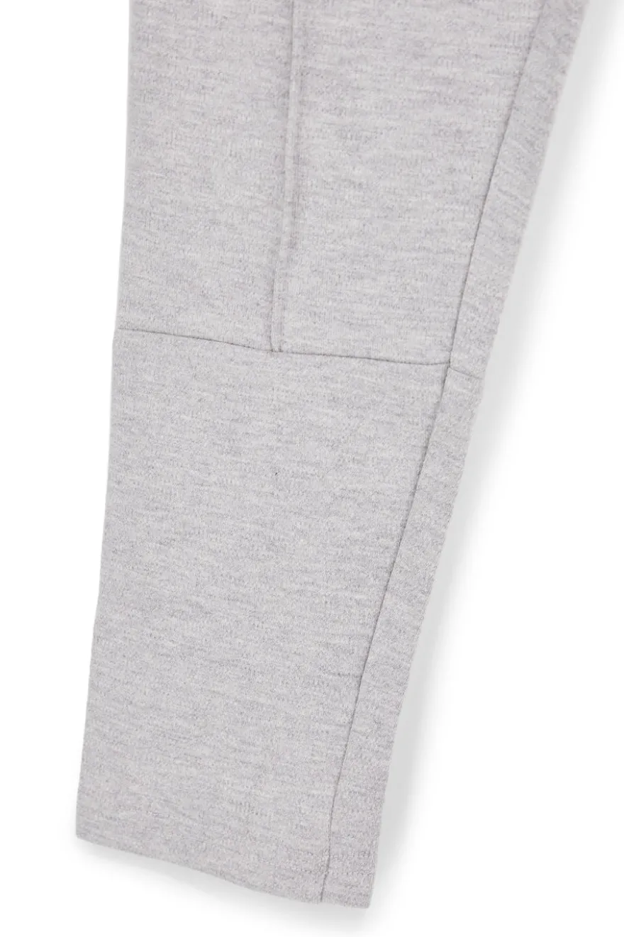 Pitt Kinder Hose grau mit Kordelzug und Reißverschluss Pt-b-p-9054