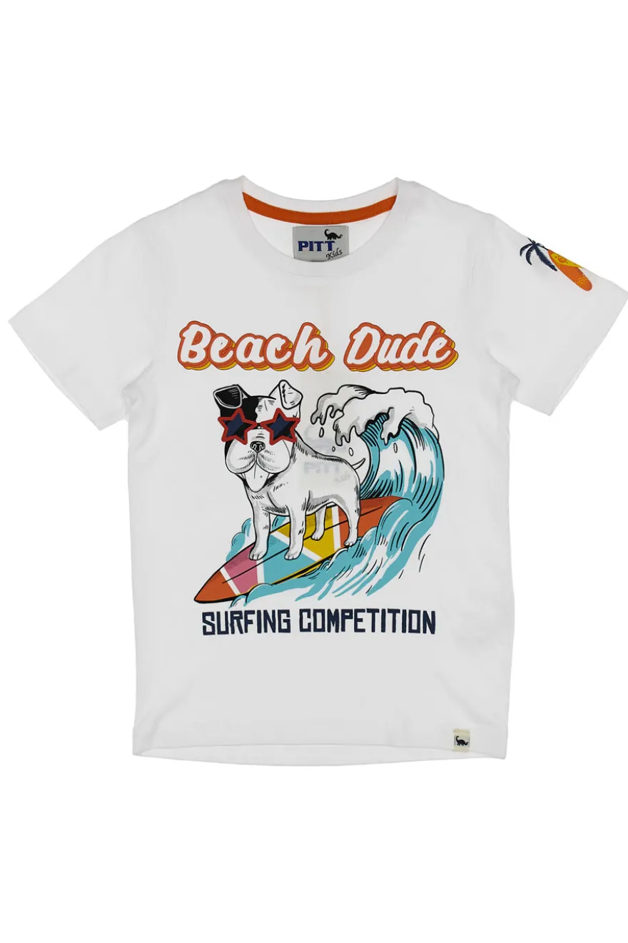 Pitt Kinder T-Shirt 03027 Weiß