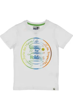 Pitt Kinder T-SHIRT 03086 Weiß
