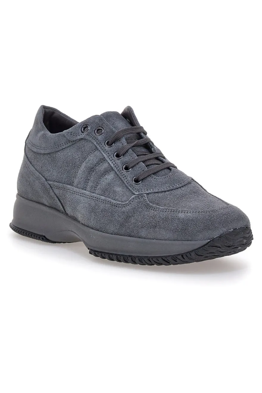 Pittarello 2920 Lässige graue Wildleder-Sneaker