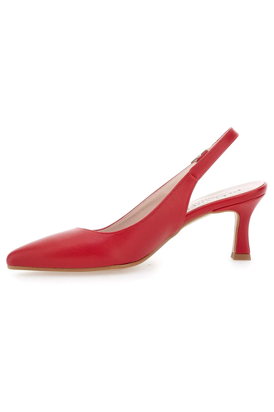 Pittarello 4366 Rote SlingBack-Pumps