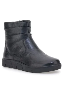 Pittarello 17801 Schwarze Lederstiefeletten mit Memory Foam