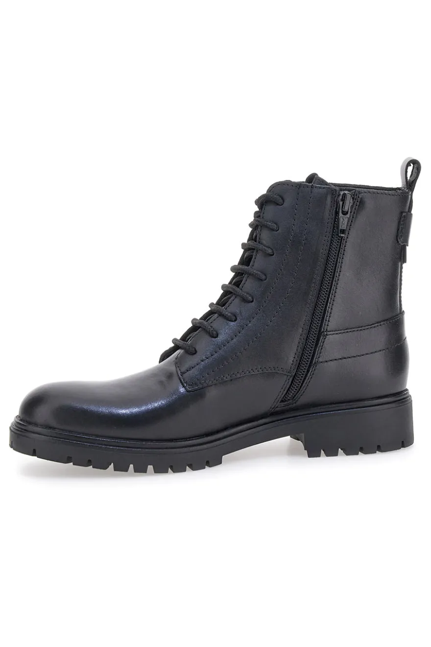 Pittarello 23746 Schwarze Stiefeletten mit seitlichem Reißverschluss und Memory Foam
