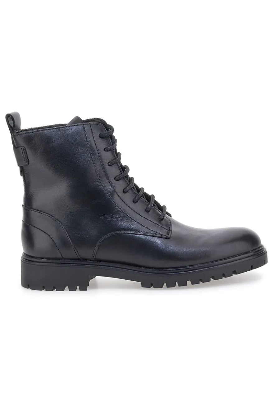 Pittarello 23746 Schwarze Stiefeletten mit seitlichem Reißverschluss und Memory Foam