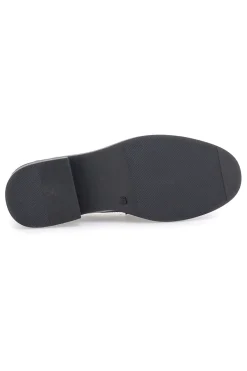 Pittarello BT24321029 Loafer aus schwarzem Lackleder mit niedrigem Absatz