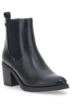 Pittarello Capsule BT24186001 Schwarze Chelsea-Stiefeletten mit Absatz