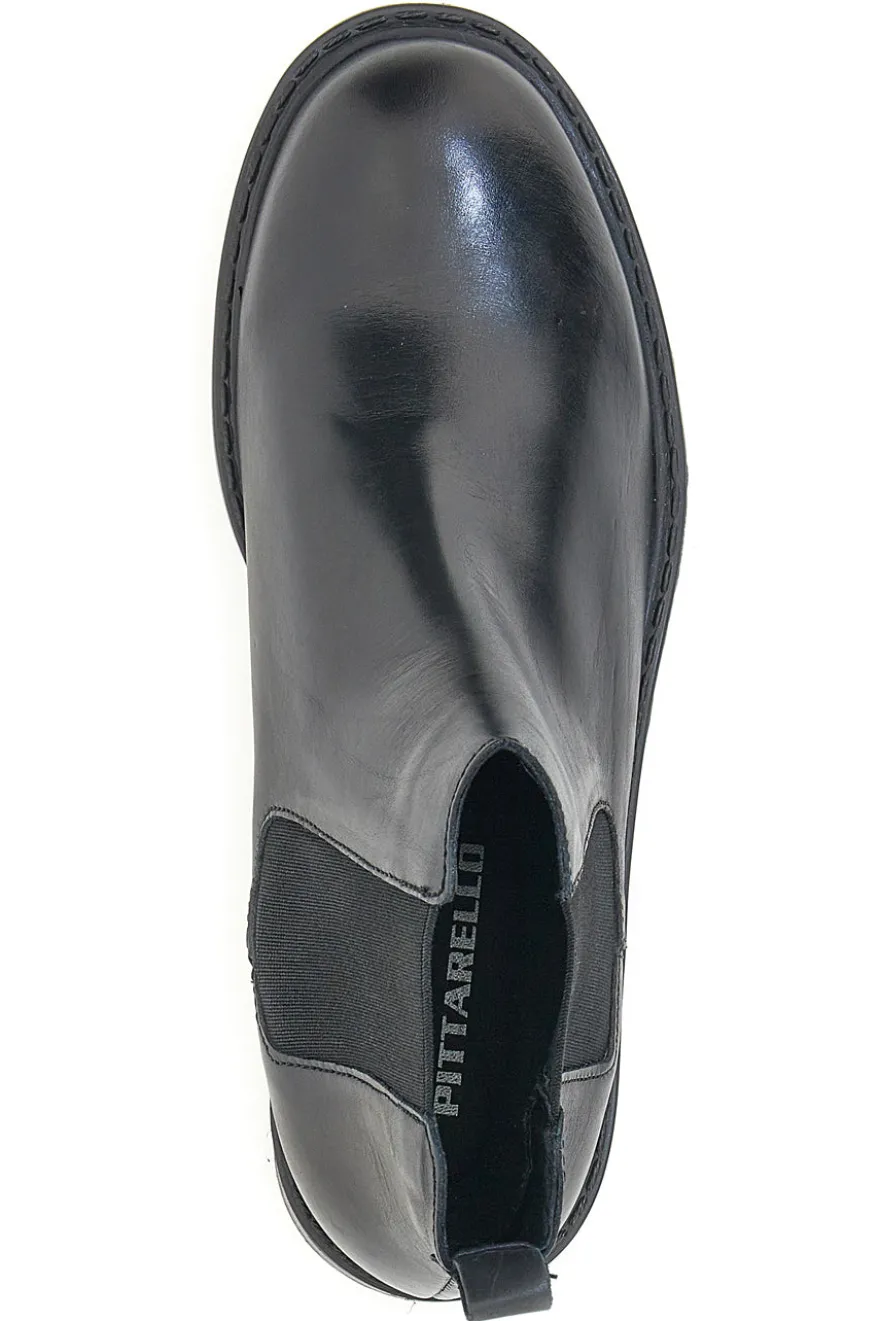 Pittarello Chelsea-Stiefel aus echtem Leder 1514853 Schwarz