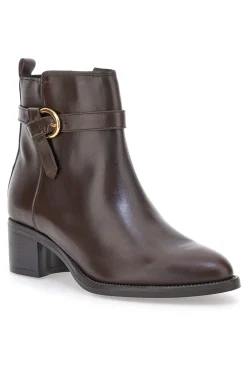 Pittarello Class 852160 Stiefeletten aus braunem Leder mit niedrigem Absatz