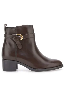 Pittarello Class 852160 Stiefeletten aus braunem Leder mit niedrigem Absatz