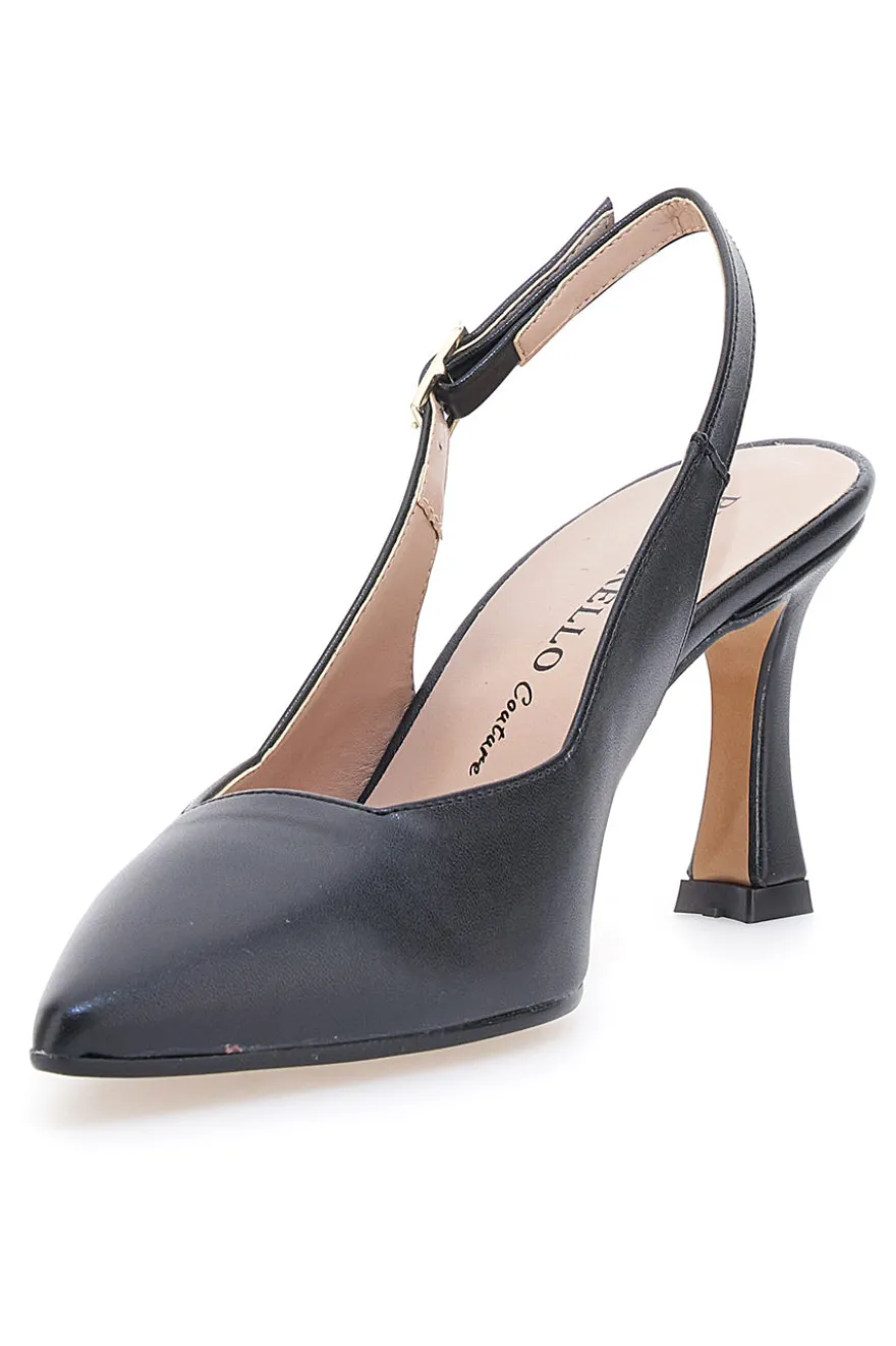 Pittarello Couture 148 Schwarze Slingback-Pumps