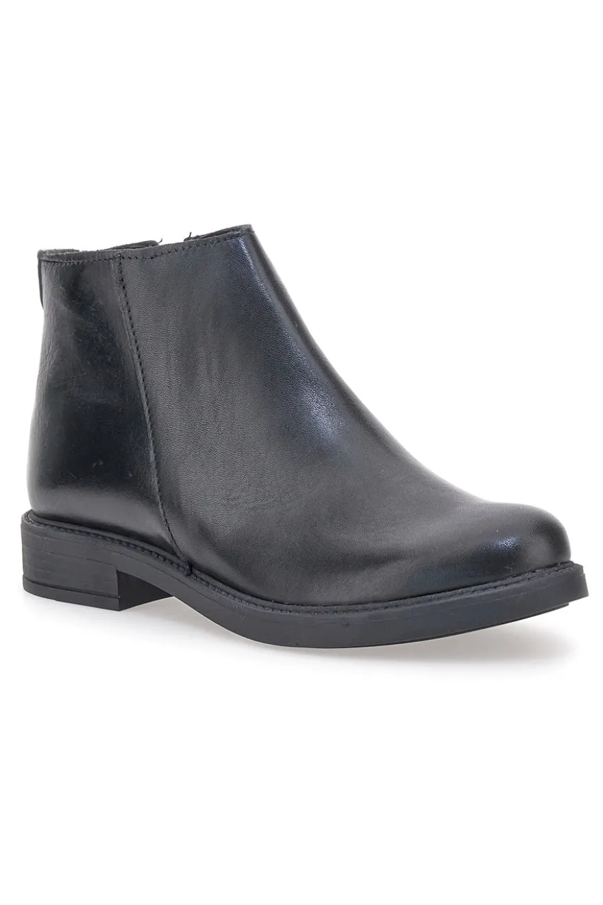 Pittarello Elite 99 – Stiefeletten aus schwarzem Leder mit seitlichem Reißverschluss