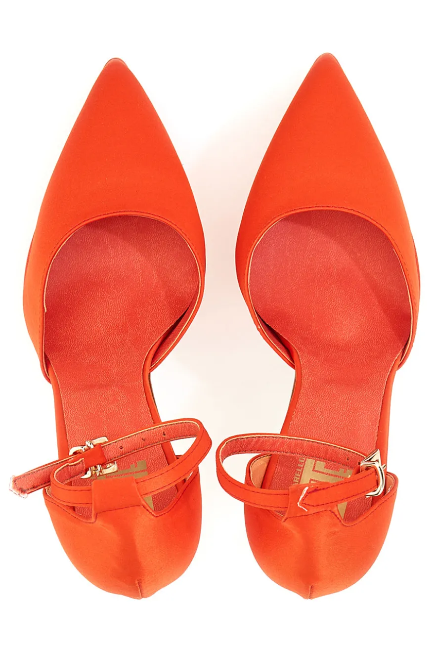 Pittarello Elite 611 Coral Satin Plateau Dekolleté