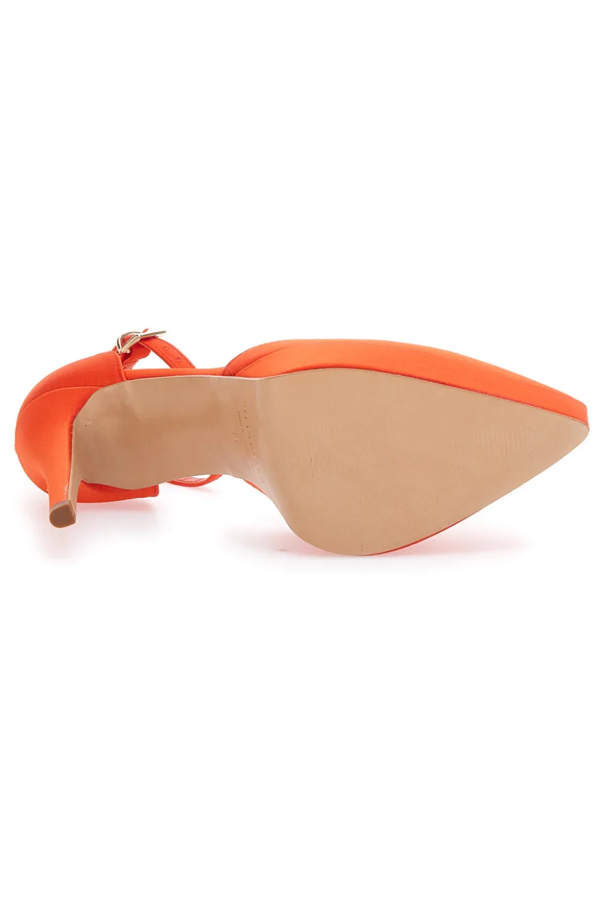 Pittarello Elite 611 Coral Satin Plateau Dekolleté