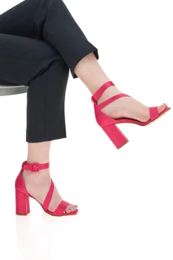 Pittarello Elite 2332 Fuchsia-Sandalen mit Absatz