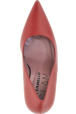 Pittarello Glam 6509 rote Pumps mit hohem Absatz und spitzer Spitze