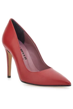Pittarello Glam 6509 rote Pumps mit hohem Absatz und spitzer Spitze