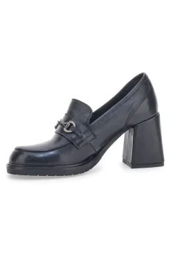 Pittarello Glam 7002 schwarze Mokassins mit Absatz