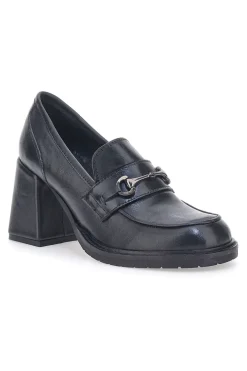 Pittarello Glam 7002 schwarze Mokassins mit Absatz