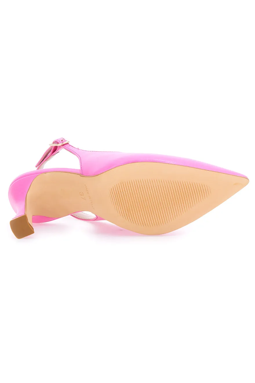 Pittarello Glam 3360 Shocking Pink Slingback-Pumps