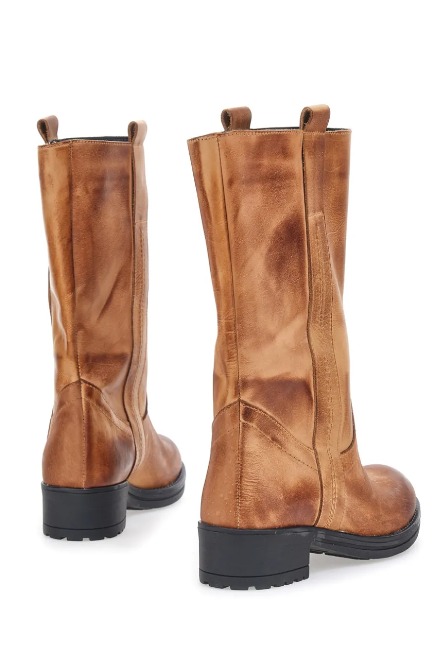 Pittarello Glam Biker Boot 415 Cognac