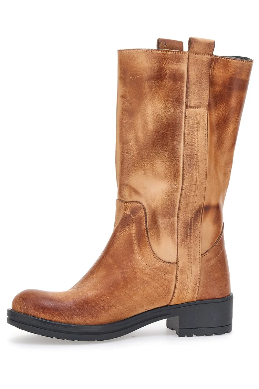 Pittarello Glam Biker Boot 415 Cognac