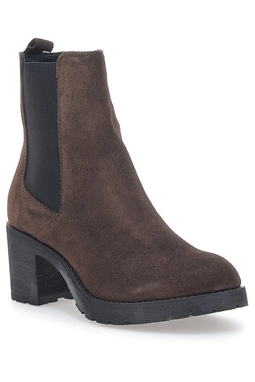 Pittarello Glam brauner Chelsea-Stiefel aus Wildleder 864150