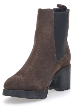 Pittarello Glam brauner Chelsea-Stiefel aus Wildleder 864150