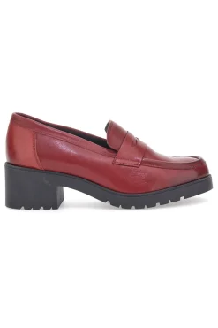Pittarello Glam Roter Mokassin aus echtem Leder 85035