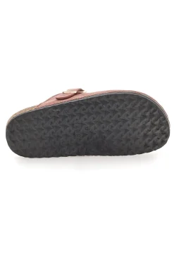 Pittarello Love 1071 Rosa Hausschuhe mit Schnalle und Fellfutter