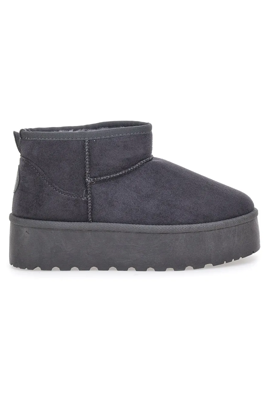 Pittarello Love PK1497B graue Stiefeletten mit Pelzfutter