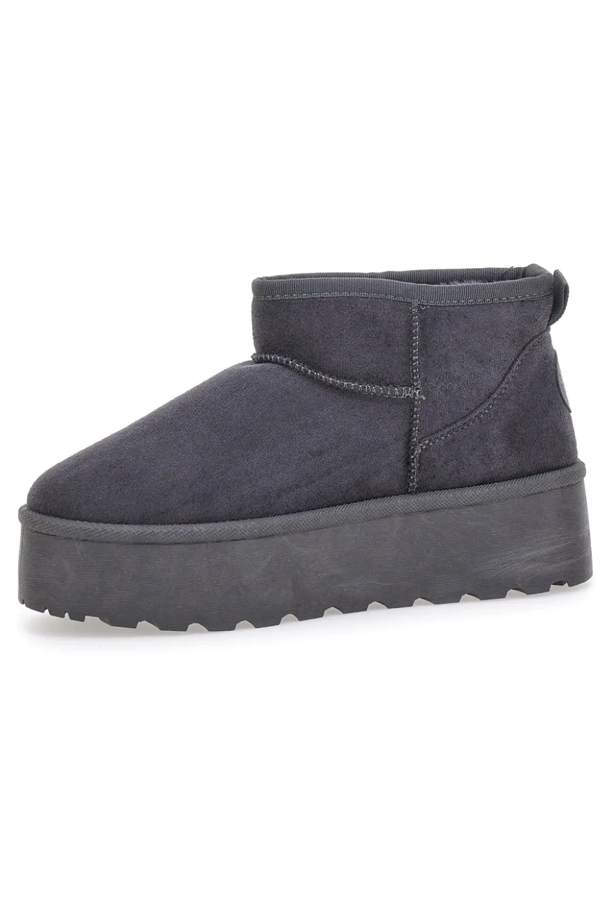 Pittarello Love PK1497B graue Stiefeletten mit Pelzfutter