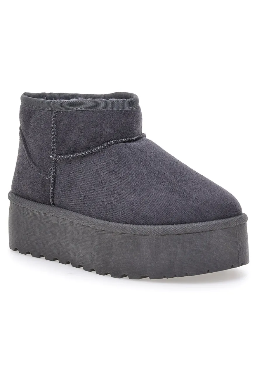 Pittarello Love PK1497B graue Stiefeletten mit Pelzfutter