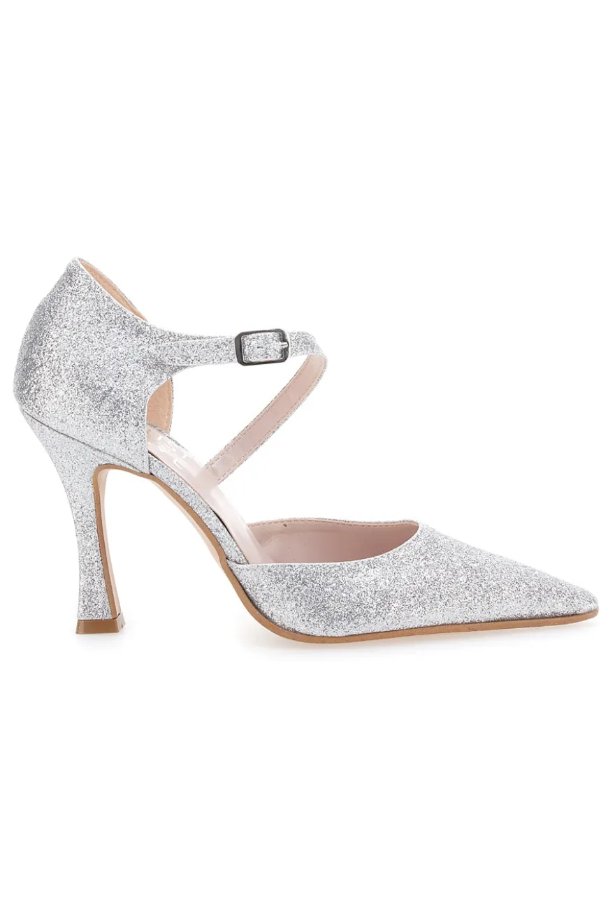 Pittarello Must-Have Silberglitter Dekolleté 4274