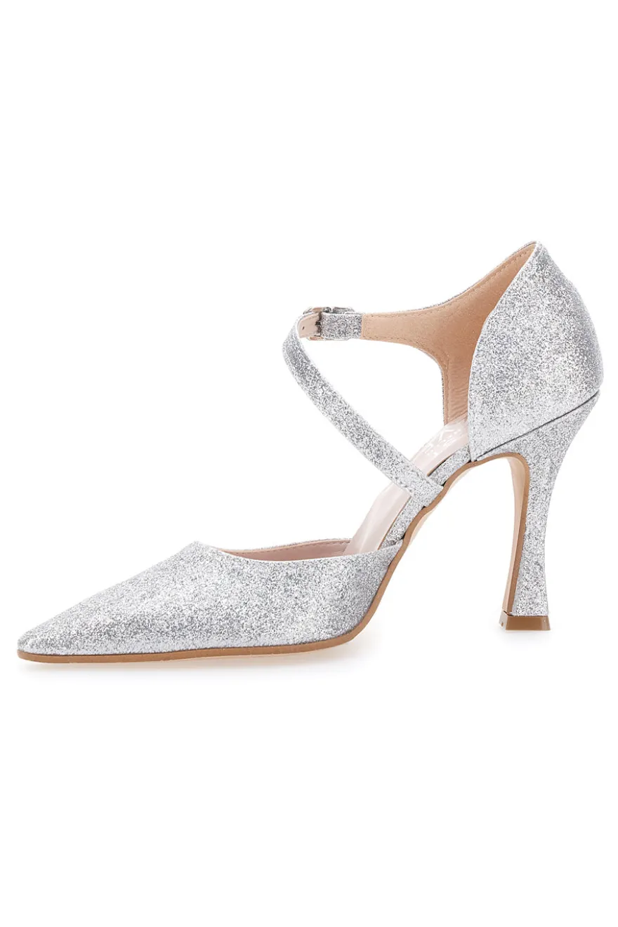 Pittarello Must-Have Silberglitter Dekolleté 4274