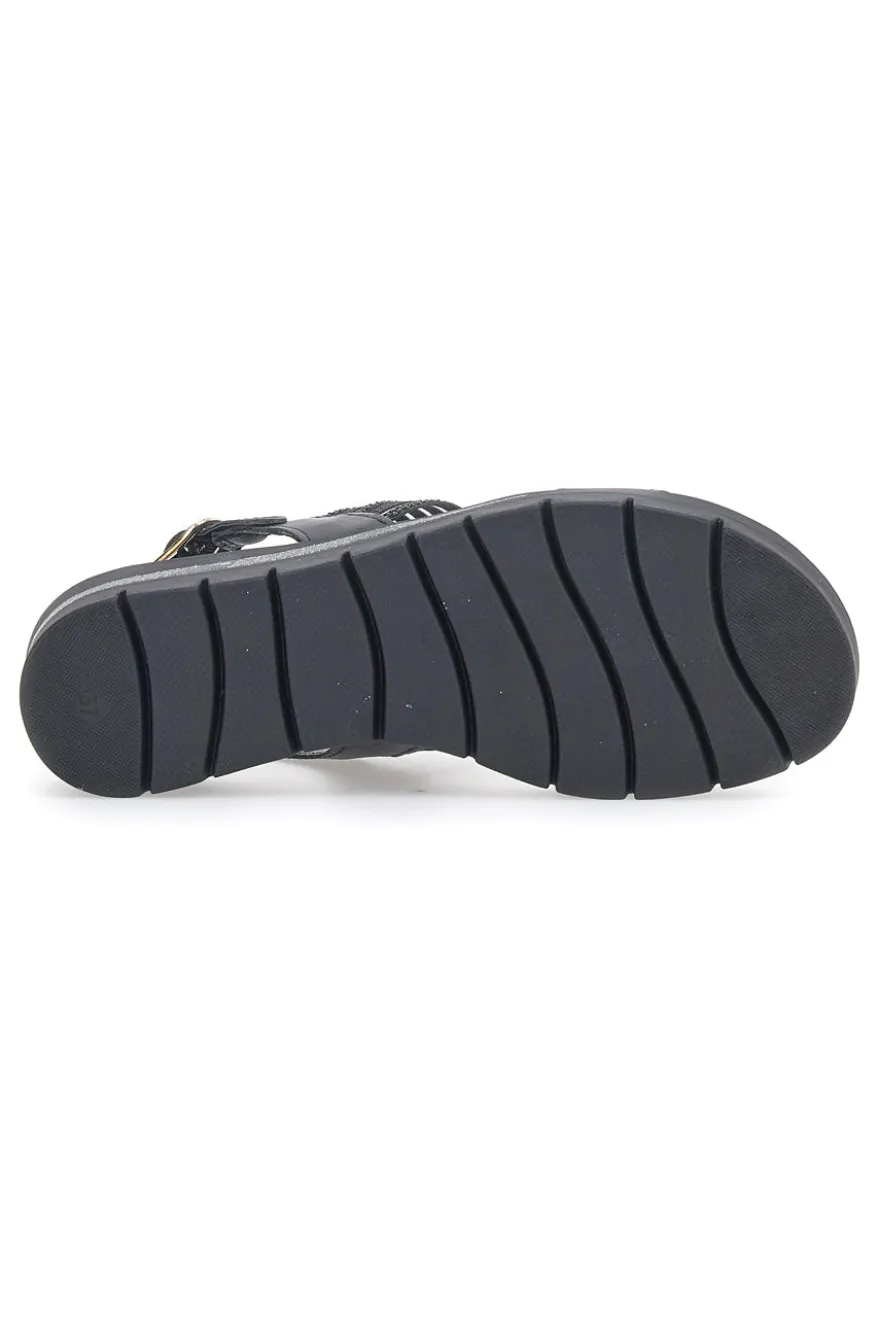Pittarello Plateausandalen 6704370 Schwarz