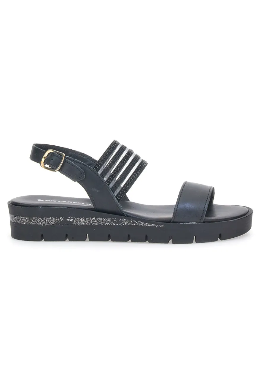 Pittarello Plateausandalen 6704370 Schwarz