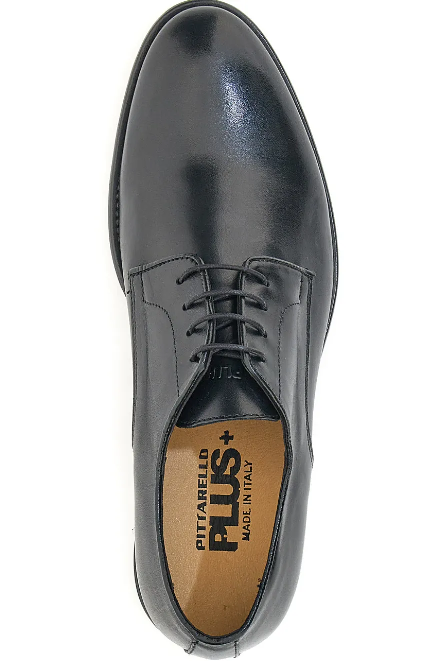 Pittarello Plus 734 Schnürschuhe aus schwarzem Echtleder