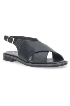 Pittarello Sandalen 1613802 Schwarzes Echtleder