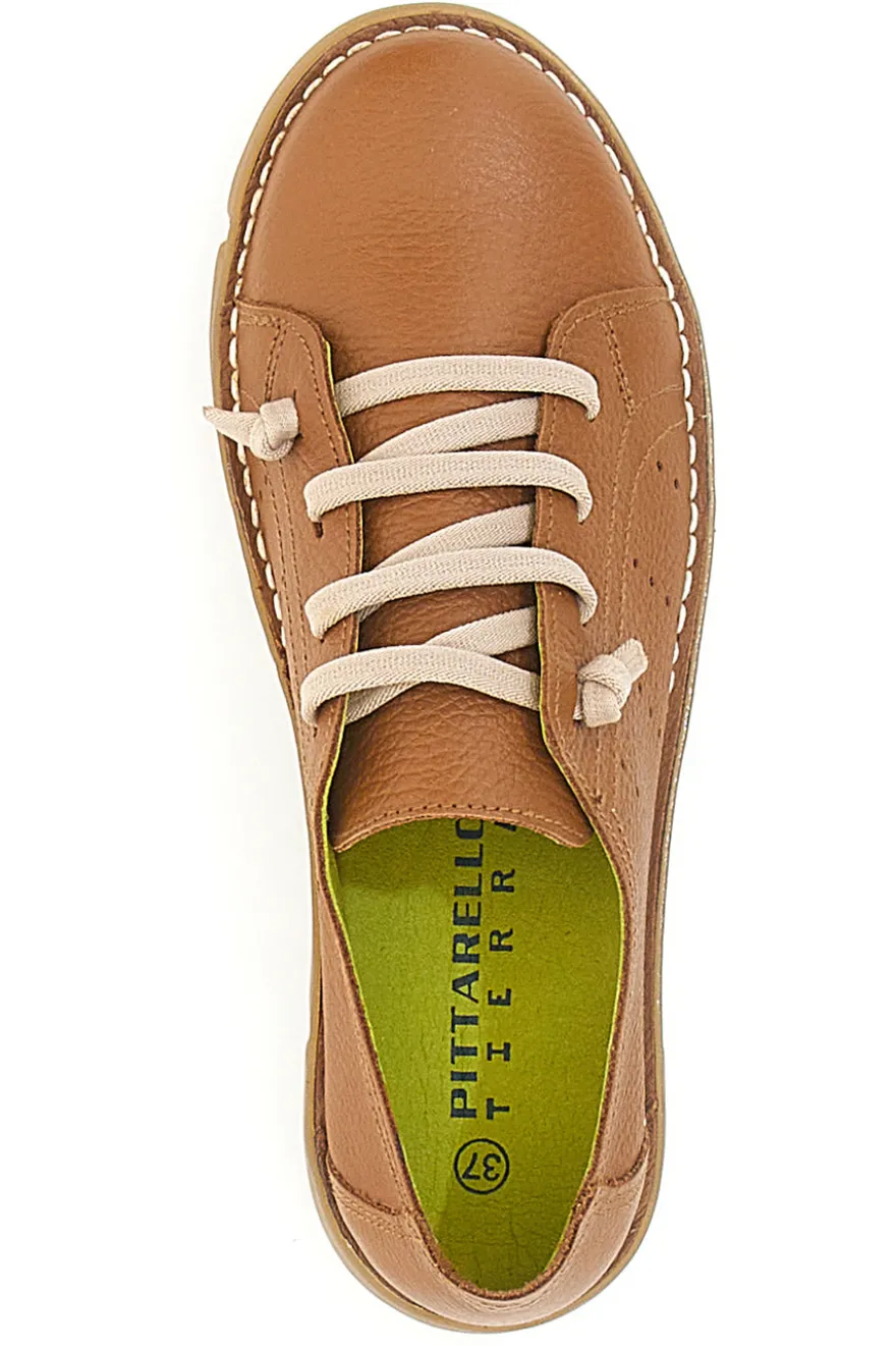 Pittarello Tierra 30234 Schnürschuhe aus echtem Leder, Natur