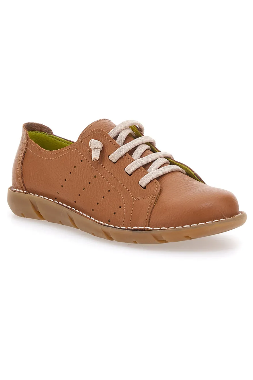 Pittarello Tierra 30234 Schnürschuhe aus echtem Leder, Natur