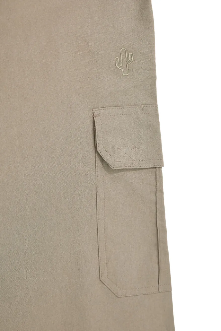 Pittarello Tierra Baumwolle beige Cargohose NBY7070